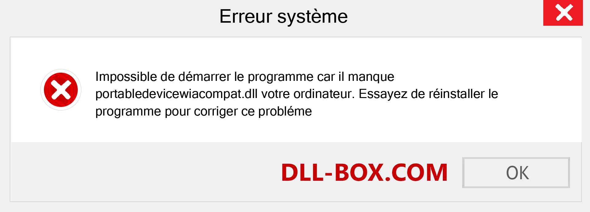 Le fichier portabledevicewiacompat.dll est manquant ?. Télécharger pour Windows 7, 8, 10 - Correction de l'erreur manquante portabledevicewiacompat dll sur Windows, photos, images